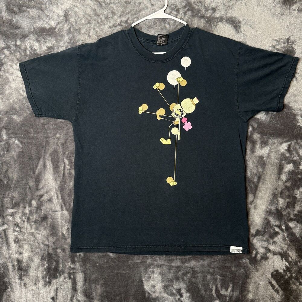 Takashi Murakami Fifty 24 Sf Gallery Black Short Sleeve Graffiti Large Art